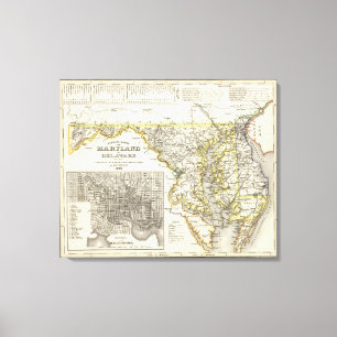 Maryland, Delaware Leinwanddruck