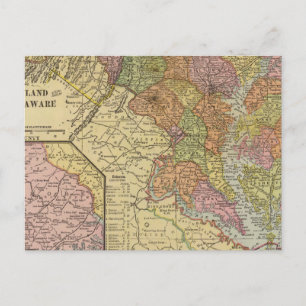Maryland, Delaware Postkarte