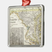 Maryland, Delaware Silbernes Ornament (Links)