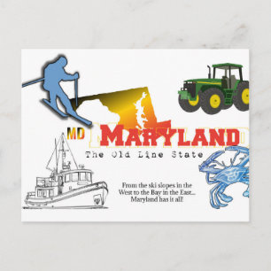 Maryland - Der Old Line State Postkarte