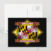 Maryland Diamond Postkarte (Vorne/Hinten)