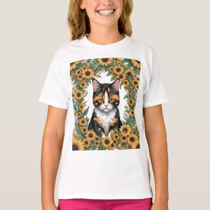Maryland Dreifarbenkatze und Schwarzaugen-Susanne- T-Shirt
