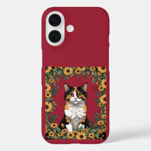 Maryland Dreifarbige Katze und Schwarzäugige Susan iPhone 16 Hülle