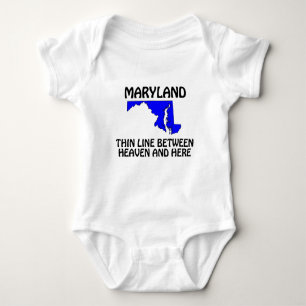 Maryland - Dünne Linie zwischen Himmel und Hier Baby Strampler