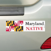 Maryland-Eingeboren-Autoaufkleber Autoaufkleber (Auf Auto)