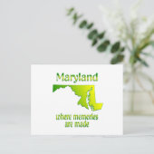 Maryland Erinnerungen Postkarte (Stehend Vorderseite)