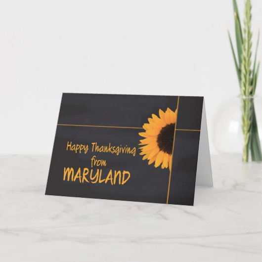 Maryland Erntedank Card Feiertagskarte (Vorderseite)
