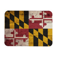 Maryland-Fahne aus altem Holz