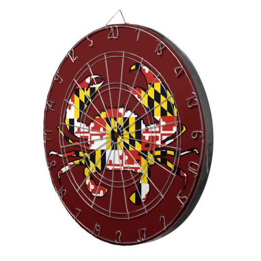 Maryland-Fahne-Dartboard Dartscheibe (Vorderseite rechts)