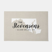 Maryland Family Monogram Staat Doormat Fußmatte (Vorderseite)