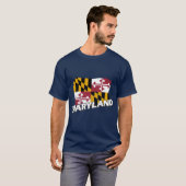 Maryland flag 1 T-Shirt (Vorne ganz)