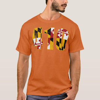 Maryland Flag 410 Bereichscode T-Shirt