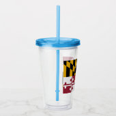 Maryland Flag Acryltrinkbecher (Rechts)