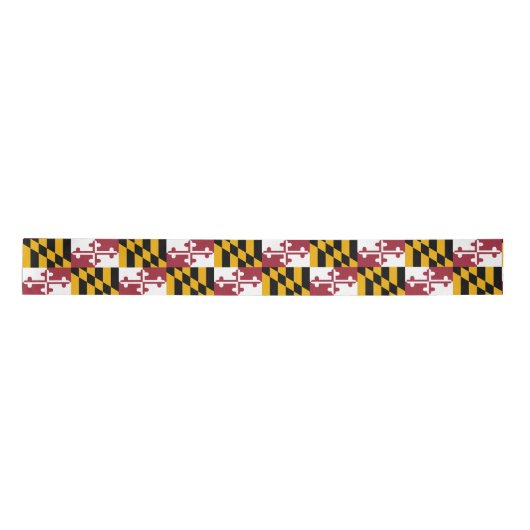 Maryland Flag & America Staaten USA - Reisen/Sport Satinband (Vorderseite)