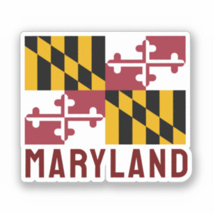 Maryland Flag Aufkleber
