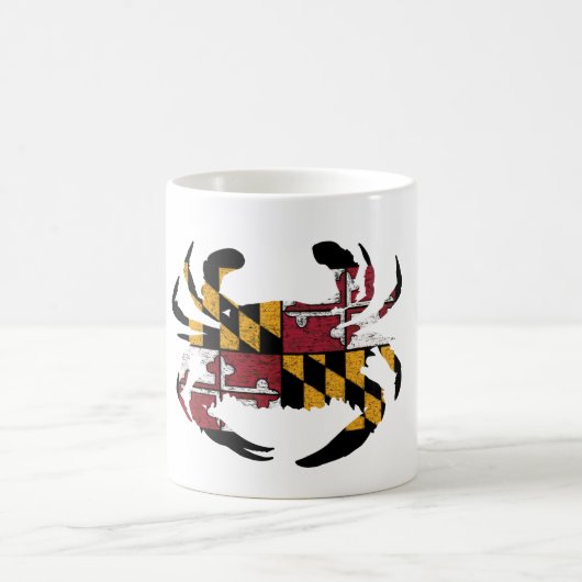 Maryland Flag Blue Crab Kaffeetasse (Mittel)