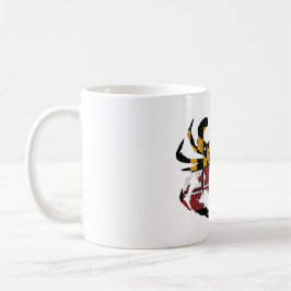 Maryland Flag Blue Crab Kaffeetasse