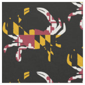 Maryland Flag Blue Crab Muster Stoff (Nahaufnahme)