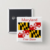 Maryland Flag Button (Vorne & Hinten)