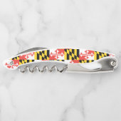 Maryland Flag Corkschraube und Flaschenöffner Kellnermesser (Rückseite)