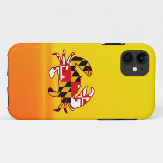 Maryland Flag Crab Case-Mate iPhone Hülle (Rückseite (Horizontal))