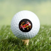 Maryland Flag Crab Golfball (Insitu T-Shirt)