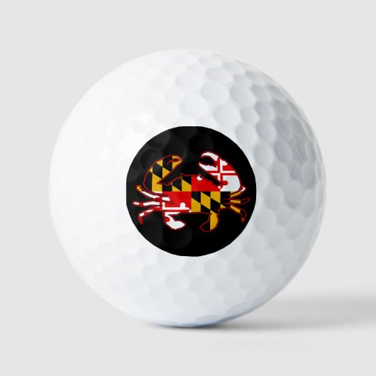 Maryland Flag Crab Golfball (Vorderseite)