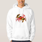 Maryland Flag Crab Hoodie (Vorderseite)