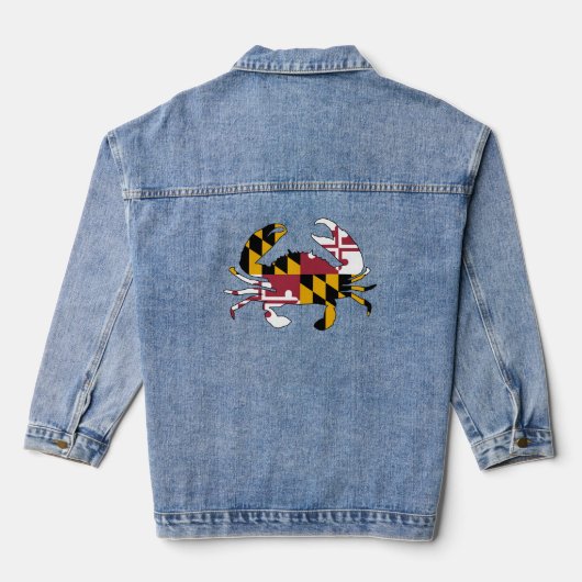 Maryland Flag Crab Jeansjacke (Rückseite)