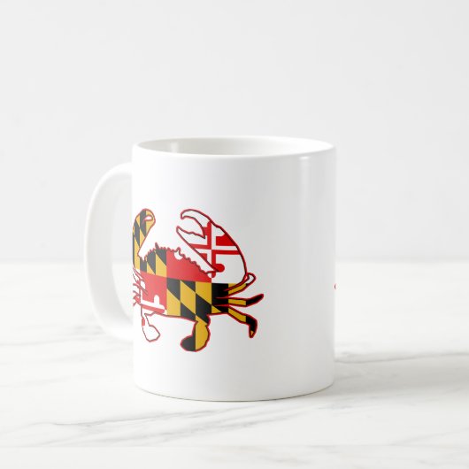 Maryland Flag Crab Kaffeetasse (Vorderseite Links)