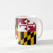 Maryland Flag Crab Kaffeetasse (VorderseiteRechts)