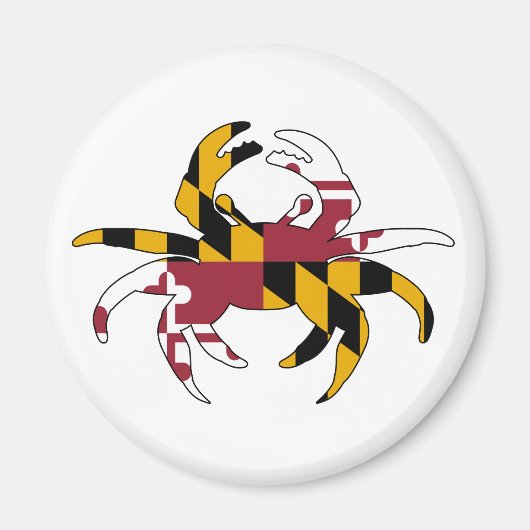 Maryland Flag Crab Magnet (Vorne)