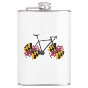 Maryland Flag Cycling Flachmann