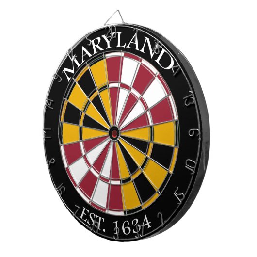 Maryland Flag Dartboard Dartscheibe (Vorderseite rechts)