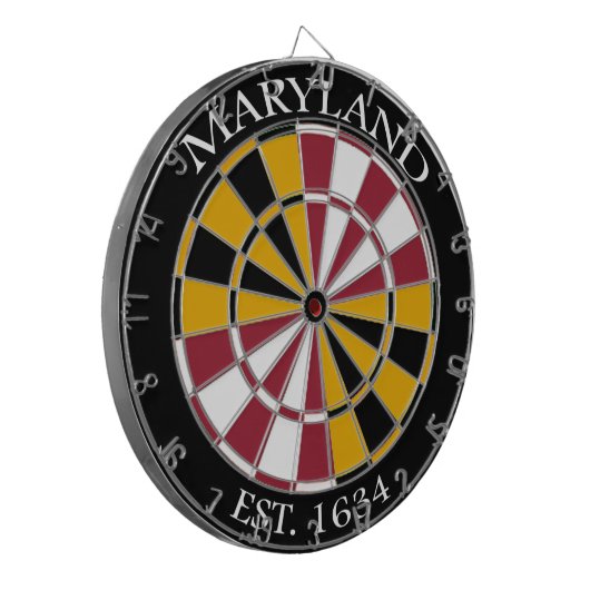 Maryland Flag Dartboard Dartscheibe (Vorderseite Links)