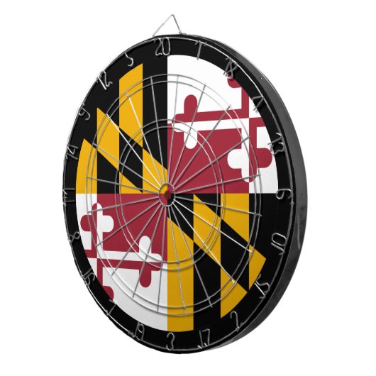 Maryland Flag Dartboard & Maryland/USA-Spielbrett Dartscheibe (Vorderseite rechts)