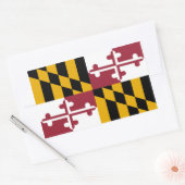 Maryland Flag Decal (Set 4) Rechteckiger Aufkleber (Umschlag)