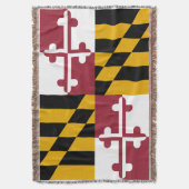 Maryland Flag Decke (Vorderseite Vertikal)