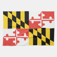 Maryland Flag Diskotheken Handtuch