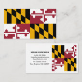 Maryland Flag Elegante Business Card/USA Visitenkarte (Vorne/Hinten)