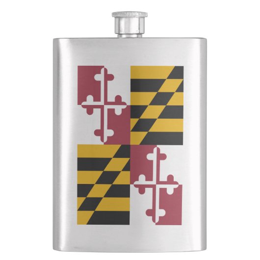 Maryland Flag Flachmann (Vorderseite)