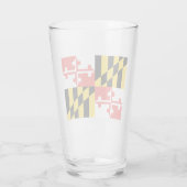 Maryland Flag Glass Cup Glas (Rückseite)