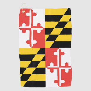 Maryland Flag Golf Towel Golfhandtuch