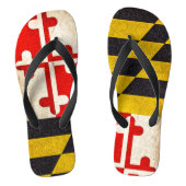 Maryland Flag - Grunge Badesandalen (Fußbett)