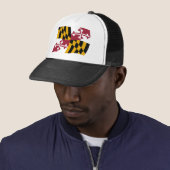 Maryland Flag Hat Truckerkappe (Beispiel)
