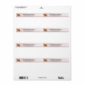 Maryland Flag Header Shipping Label (Vorne)
