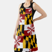 Maryland Flag Holiday Snowflake Schürze (InSitu)