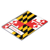 Maryland Flag Ihren Namen zu Hause hinzufügen Notizblock (Linke Seite)