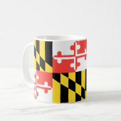 MARYLAND-Flag - Kaffeetasse (Vorderseite Links)