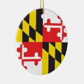 MARYLAND FLAG KERAMIK ORNAMENT (Rechts)
